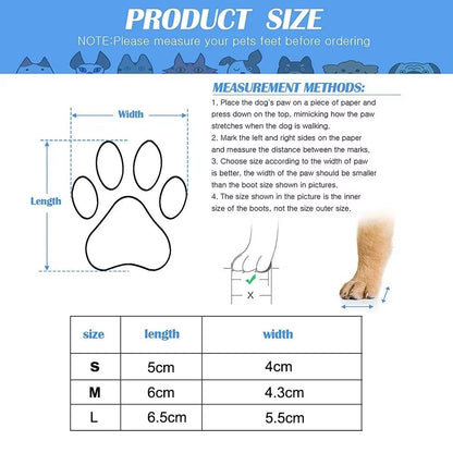 Autumn Winter Pet Dog Shoes Socks Waterproof Cats Dogs Rubber Socks Non-Slip Dog Rain Snow Boots Socks Dogs Knitting Warm Socks