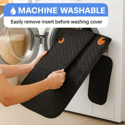 Dog Car Seat Cover + ( FREE SAFETY BELT), Back Seat Cover for Dogs Pet Car Seat Protector Waterproof Bench Car Seat Cover, Non-Slip Reat Seat Cover Fits Middle Armrest for Most Cars Trucks Suvs - Black